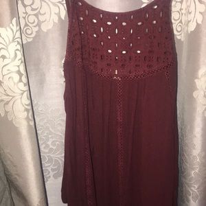 Maroon tank top